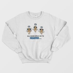 Good Girls Go To Heaven Powerpuff Girl Cute Cartoon Graphic Sweatshirt